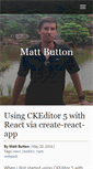 Mobile Screenshot of mattbutton.com