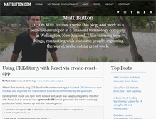 Tablet Screenshot of mattbutton.com